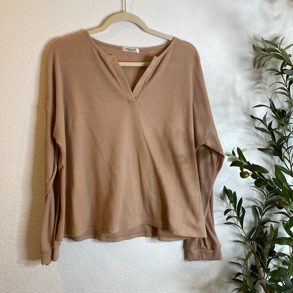 Ribbed Longsleeve V LoungeWear